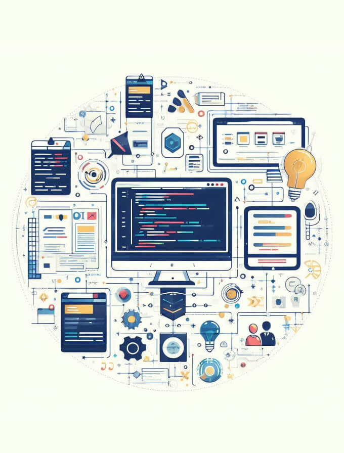 website development code computer process graphic